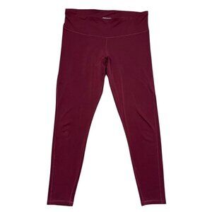 Amazon Essentials Maroon Performance Mid-Rise Athletic Leggigs SIZE-LARGE